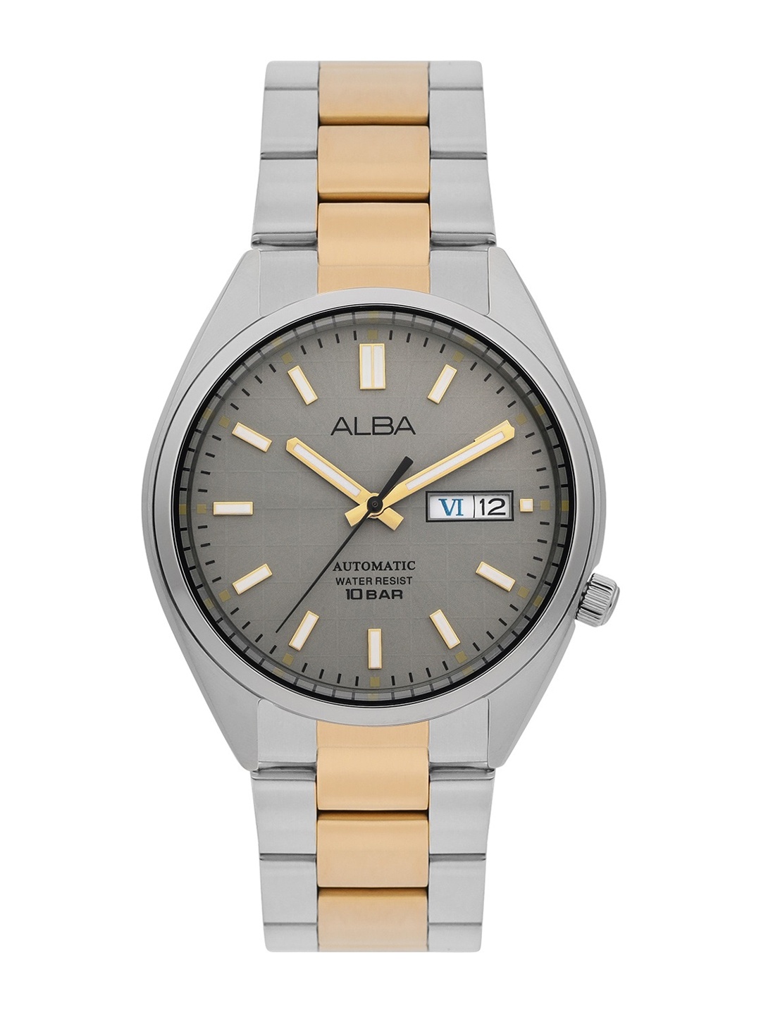 

Alba Men Stainless Steel Bracelet Style Straps Analogue Watch, Silver