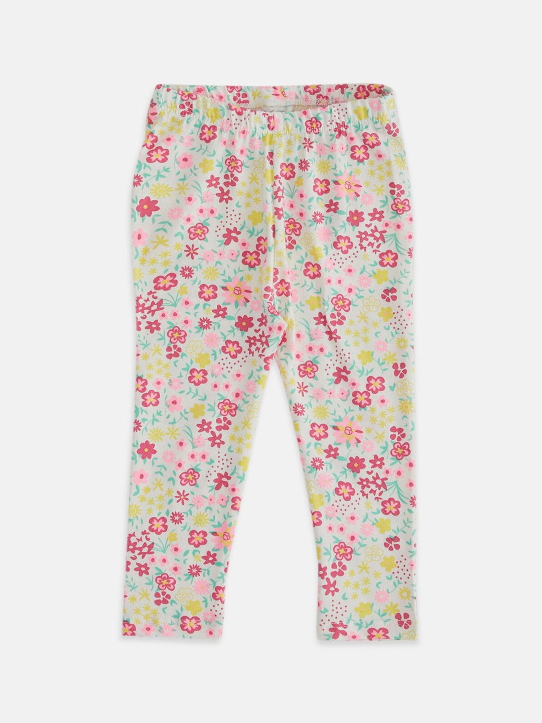 

Pantaloons Baby Infants Girls Printed Cotton Ankle Length Leggings, White