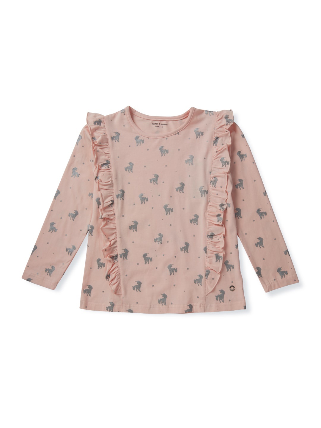

Gini and Jony Girls Floral Print Top, Pink