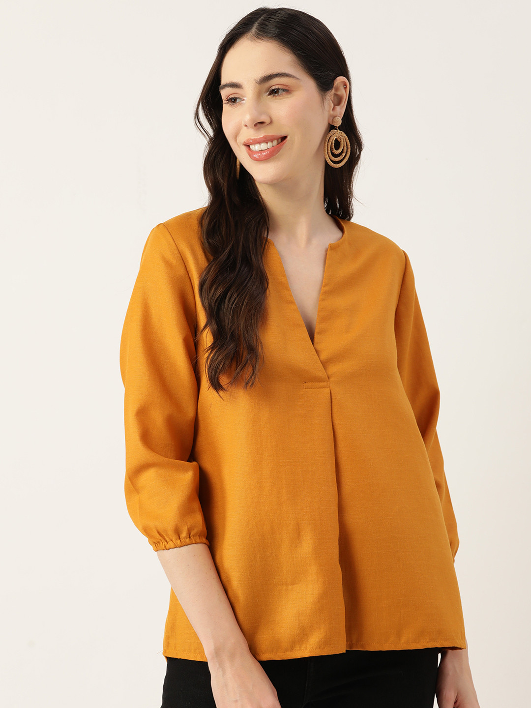 

Off Label Solid Top, Mustard