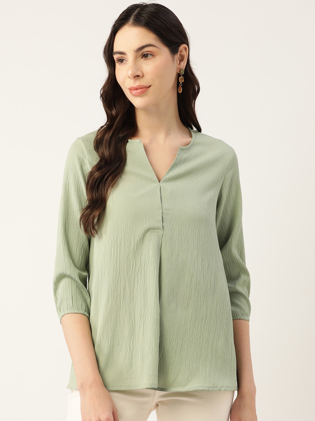 

Off Label Sea Green Chiffon Top