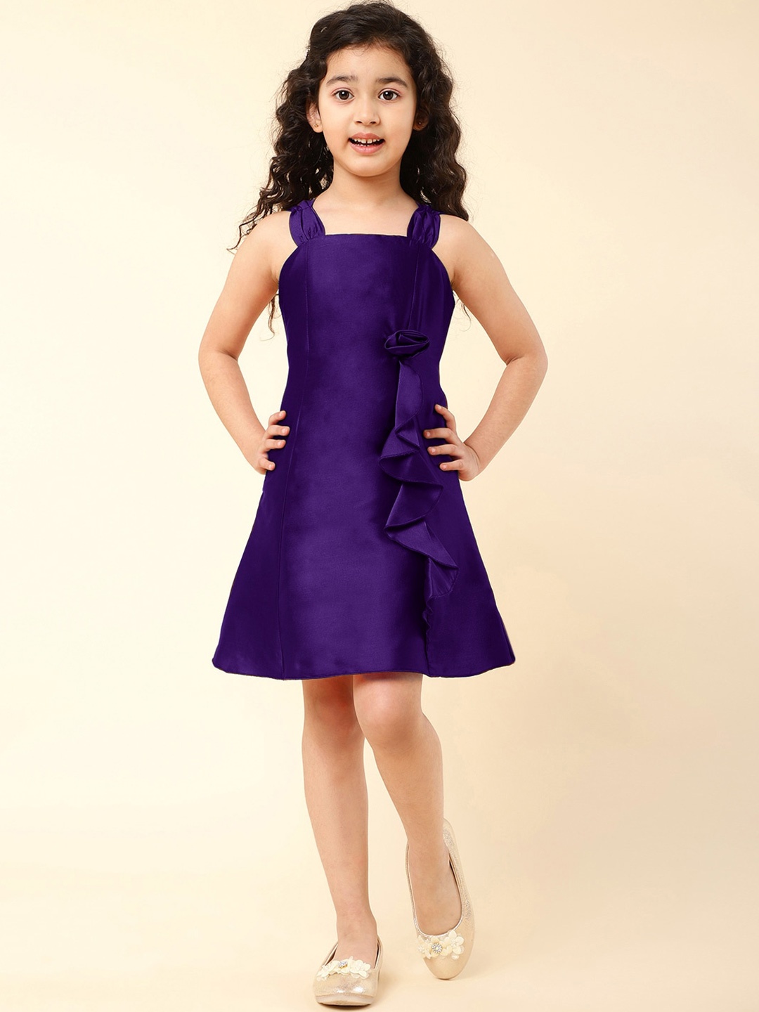 

A.T.U.N. Girls A-Line Dress, Purple