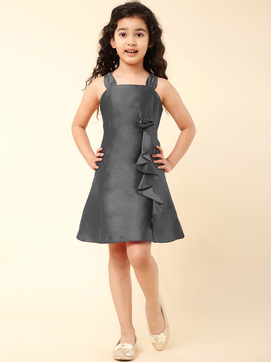 

A.T.U.N. Girls A-Line Dress, Grey