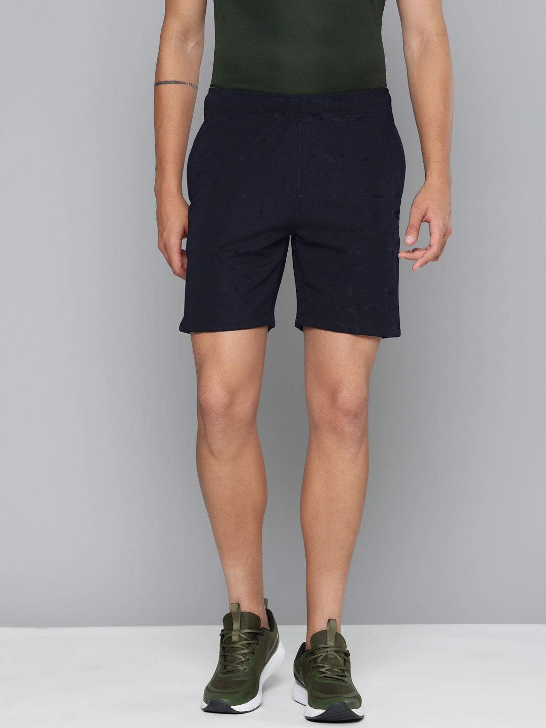 

Alcis Slim Fit Rapid-Dry Training or Gym Sports Shorts, Navy blue