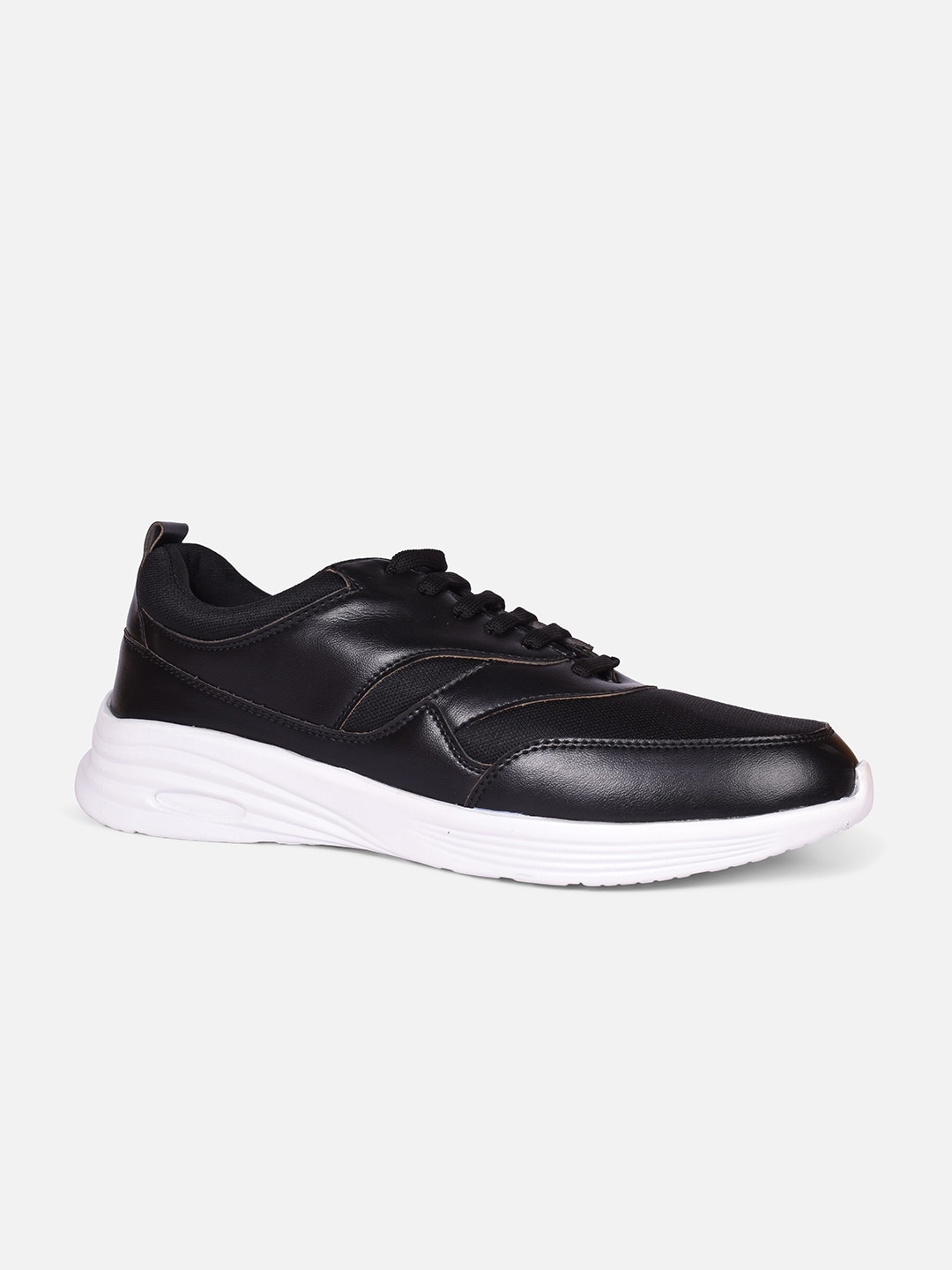 

HIGHLANDER Men Comfort Insole Lace-Ups Sneakers, Black