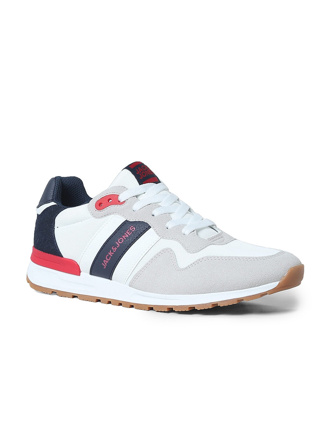

Jack & Jones Men Colourblocked Sneakers, White
