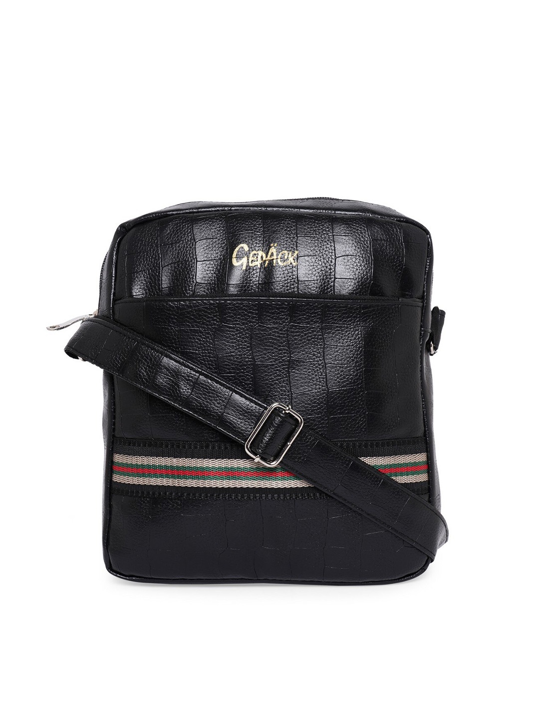 

GEPACK Textured Messenger Bag, Black