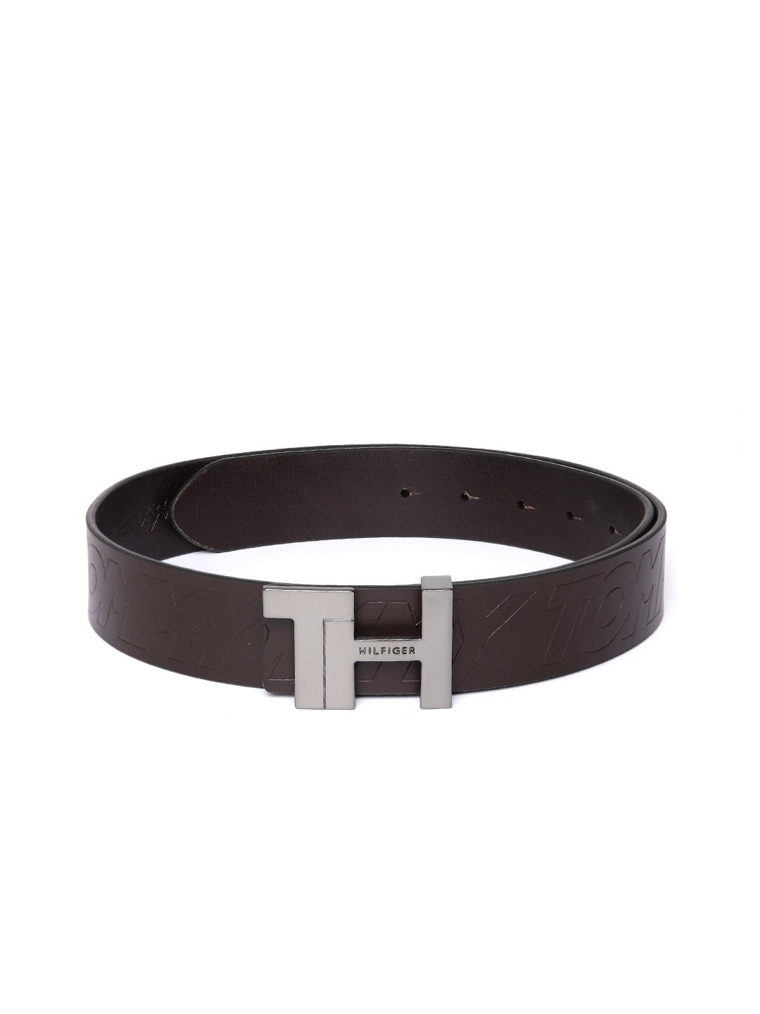 

Tommy Hilfiger Men Textured Leather Belt, Brown
