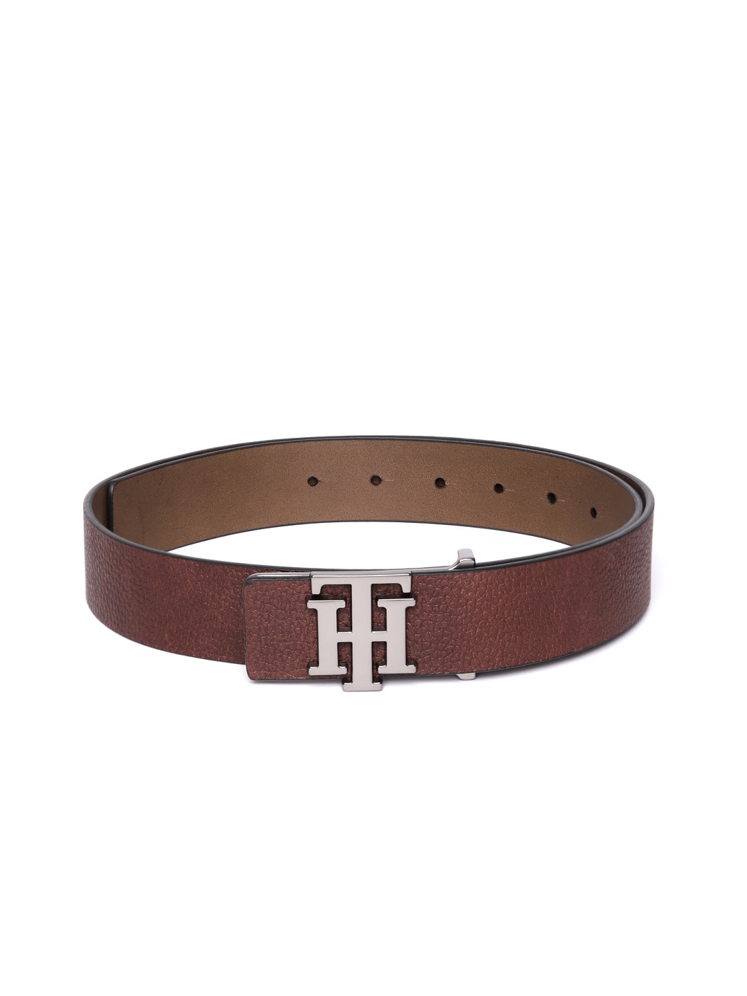 

Tommy Hilfiger Men Textured Leather Belt, Brown