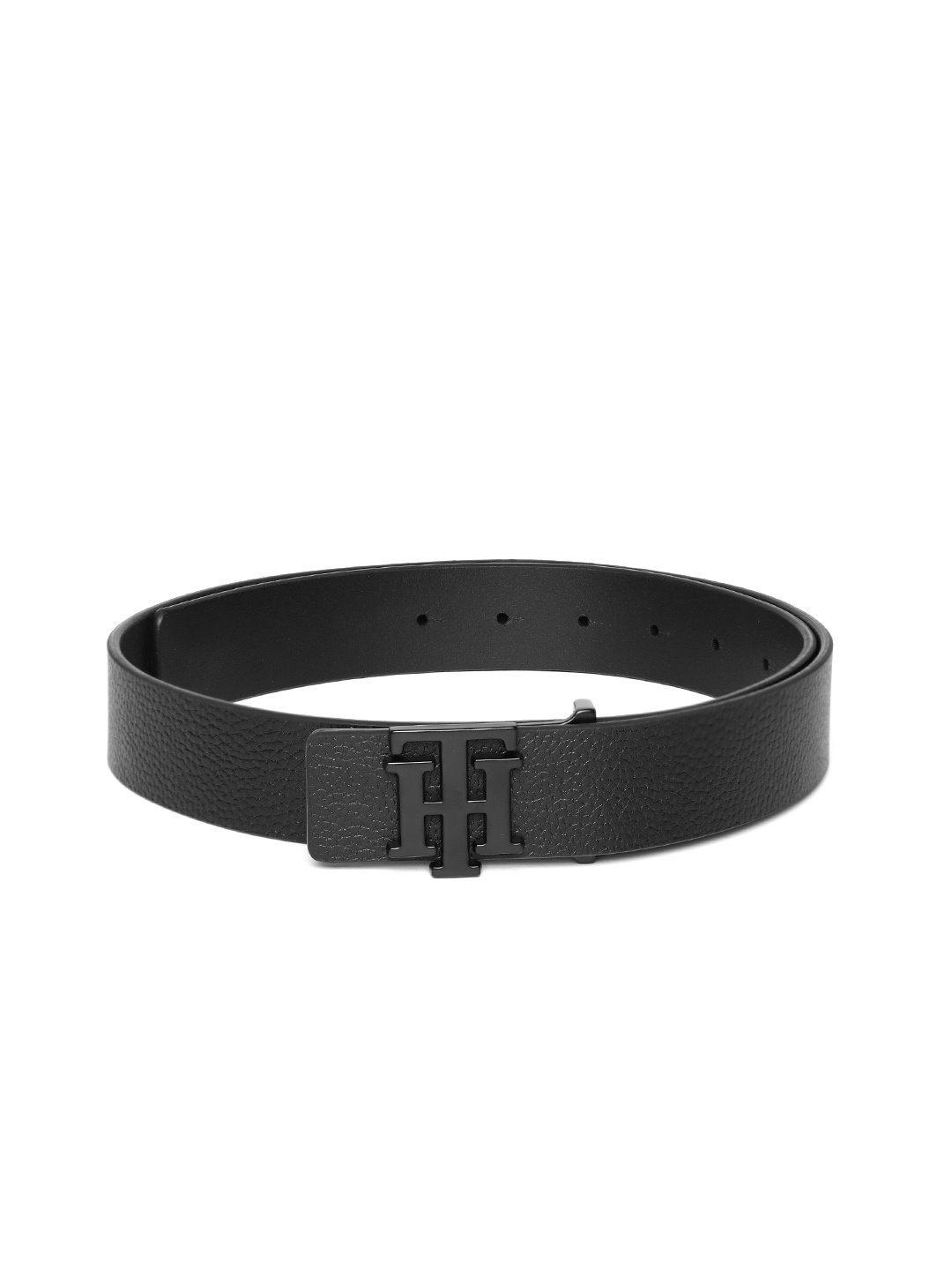 

Tommy Hilfiger Men Textured Leather Belt, Black