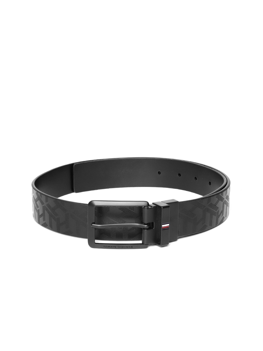 

Tommy Hilfiger Men Printed Reversible Leather Belt, Black