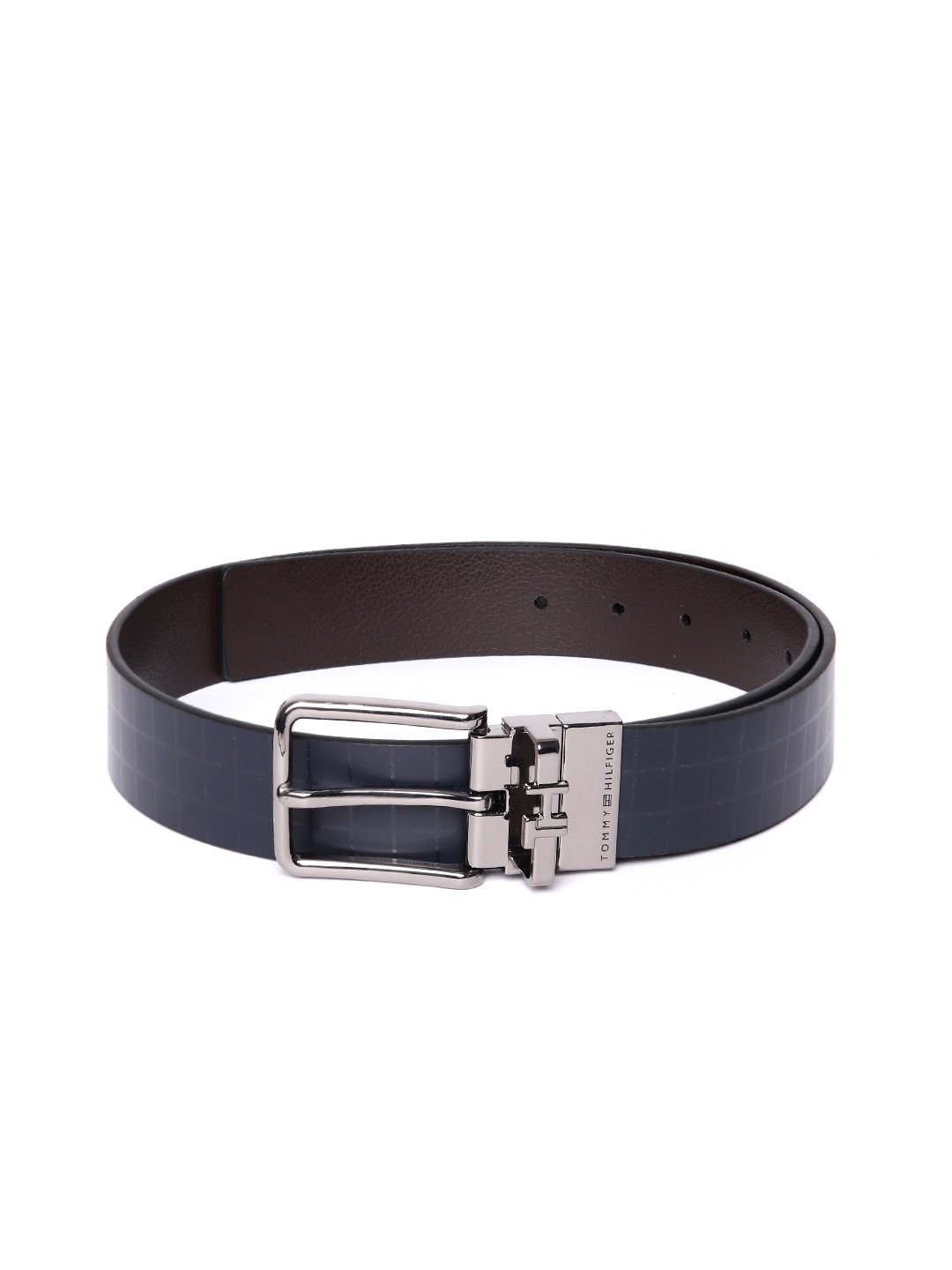 

Tommy Hilfiger Men Reversible Leather Belt, Navy blue