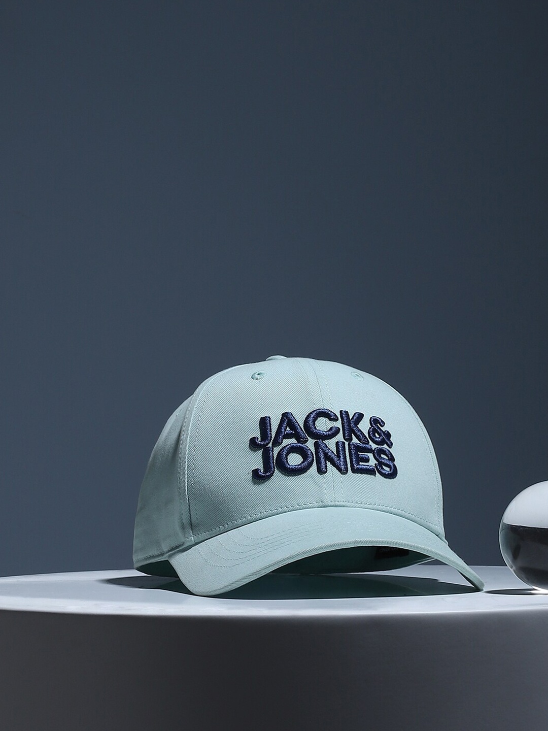 

Jack & Jones Men Embroidered Baseball Cotton Sports Cap, Blue