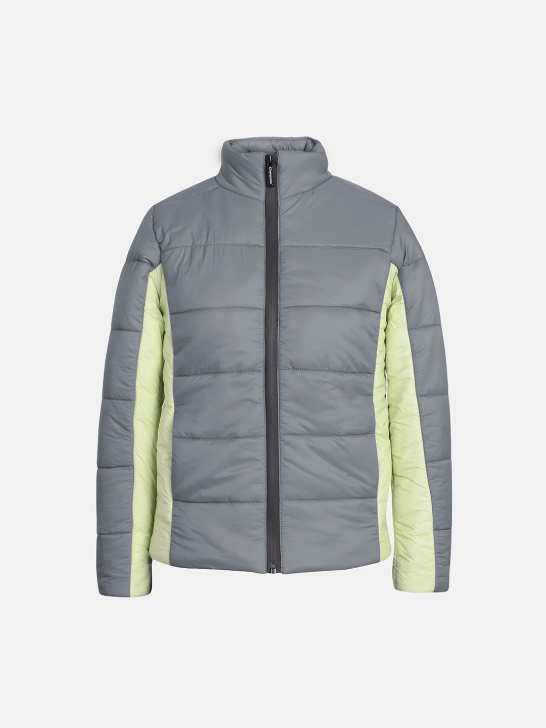

CHIMPRALA Boys Colourblocked Lightweight Puffer Jacket, Grey