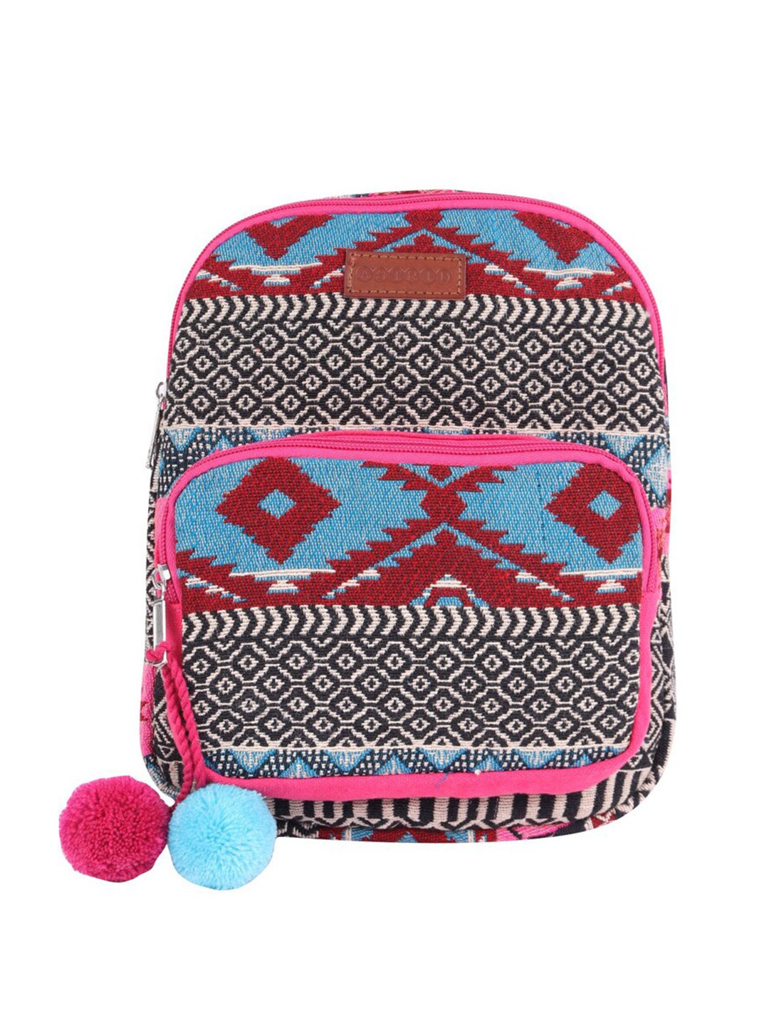 

ASTRID Girls Printed Small Size Backpack, Black