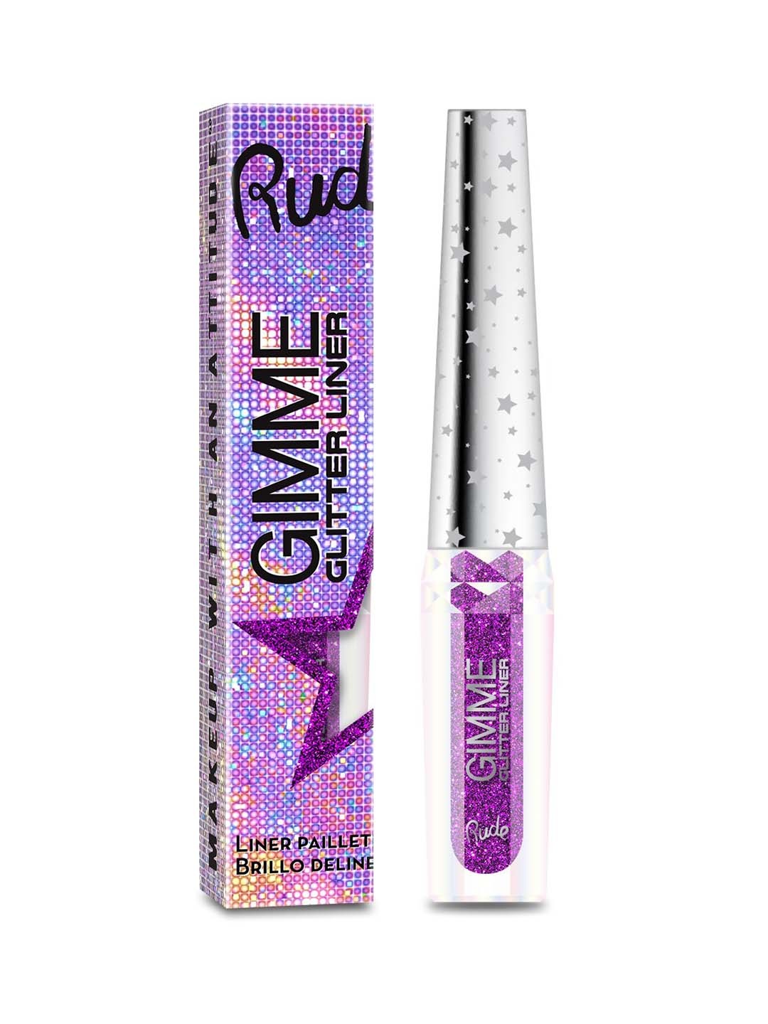 

Rude Cosmetics Gimme Glitter Smudge-Proof Eyeliner 2.8 g - Phantasm, Purple