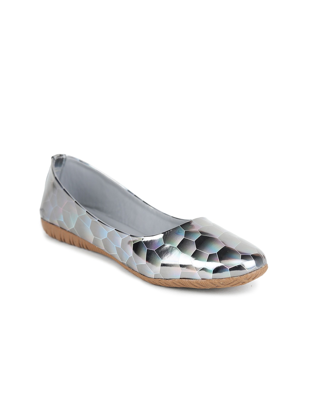 

Moonwalk Women Printed Ballerinas, Grey