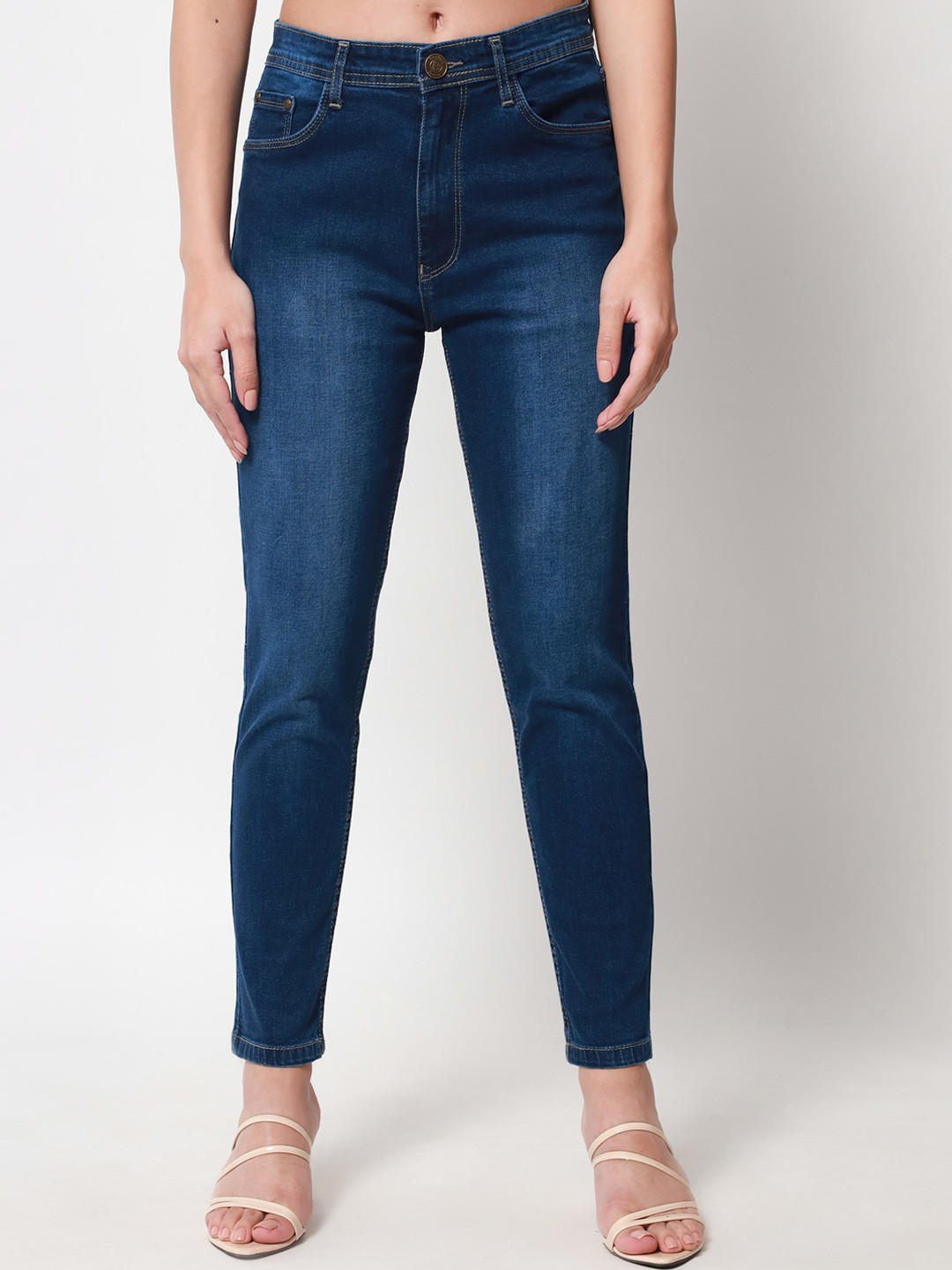 

Beatnik Women Slim Fit Light Fade Stretchable Cotton Jeans, Blue