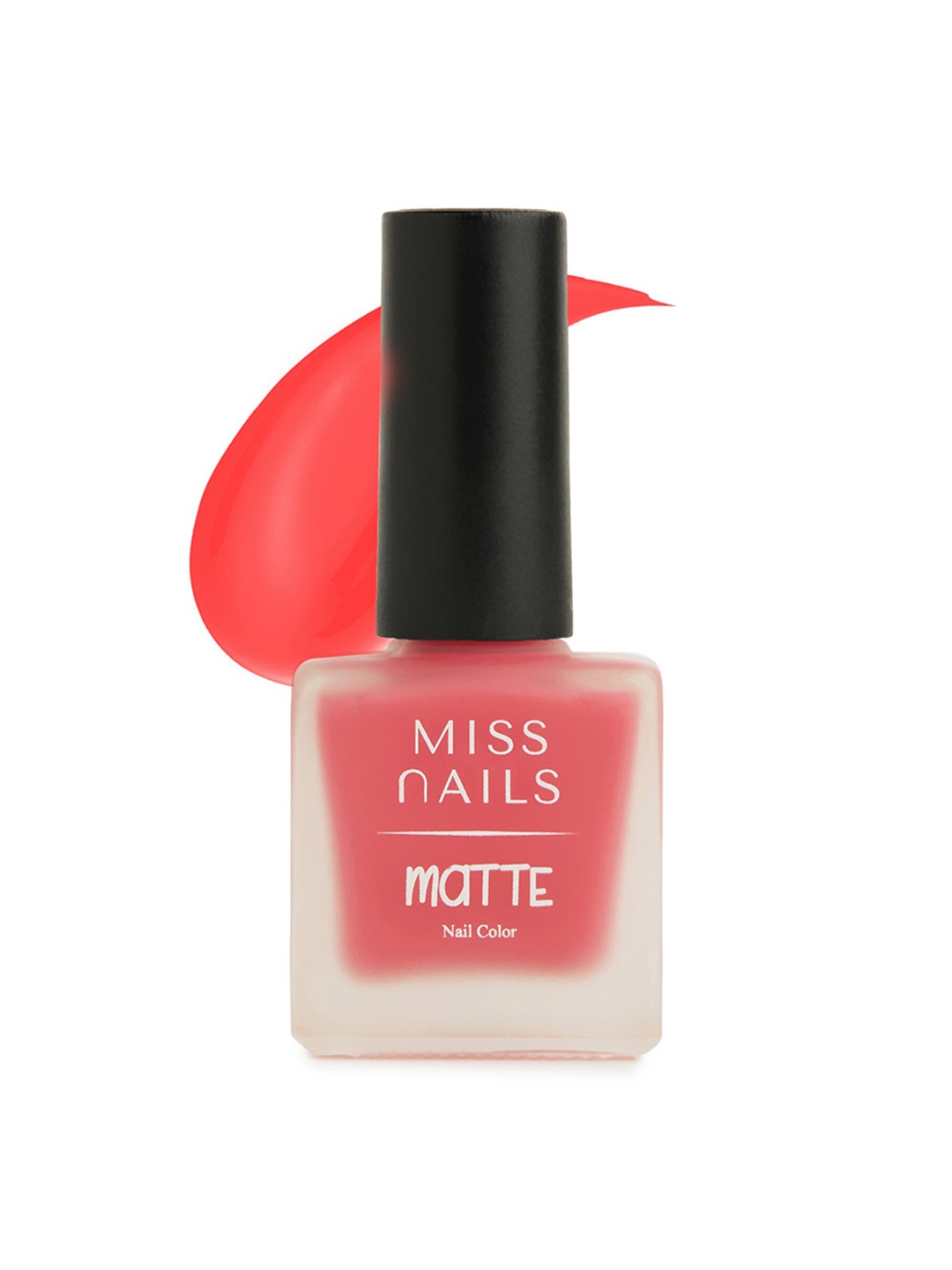 MISS NAILS Matte Toxic Free Quick-Dry Nail Polish 8ml - Shade MT12, Red