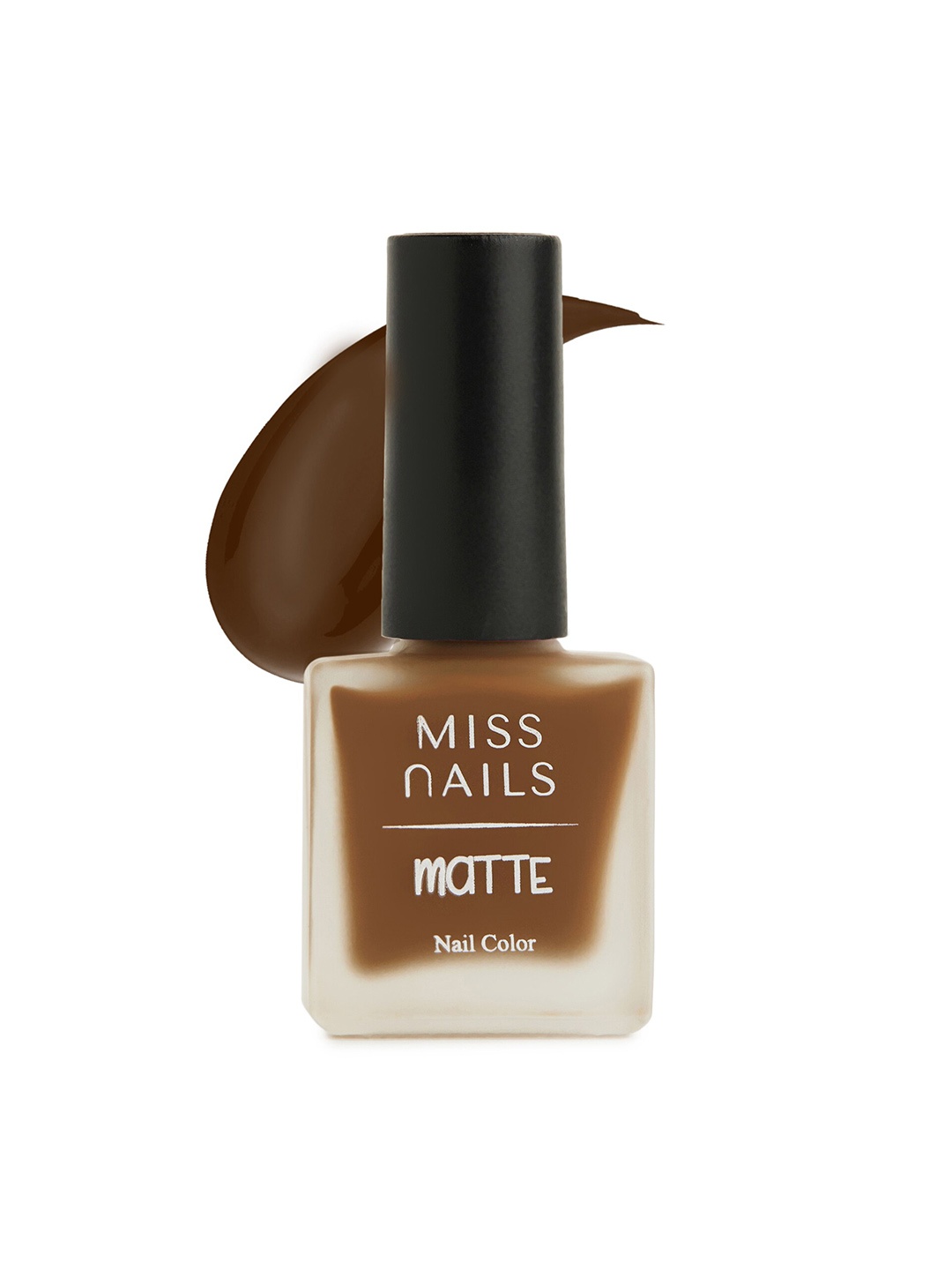 

MISS NAILS Matte Toxic Free Quick-Dry Nail Polish 8ml - Shade MT21, Brown