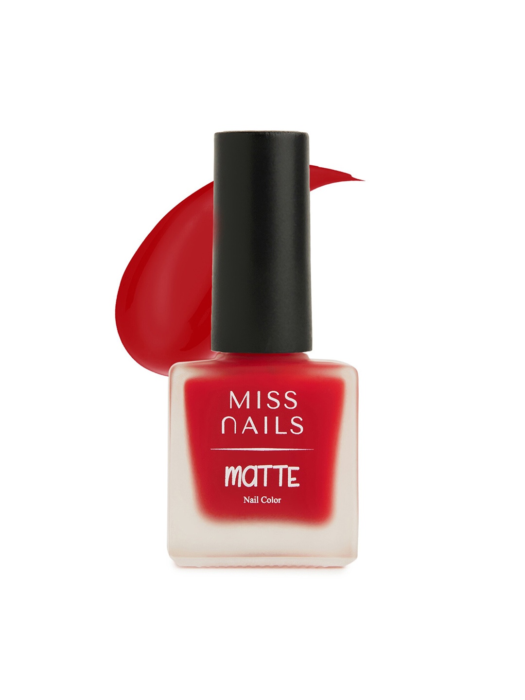 MISS NAILS Matte Toxic Free Quick-Dry Nail Polish 8ml - Shade MT01, Red