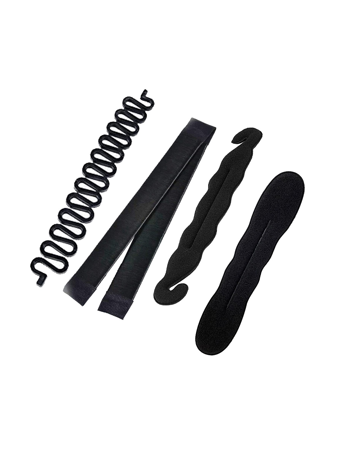

CHRONEX Women Set Of 4 Hair Accessory Set, Black