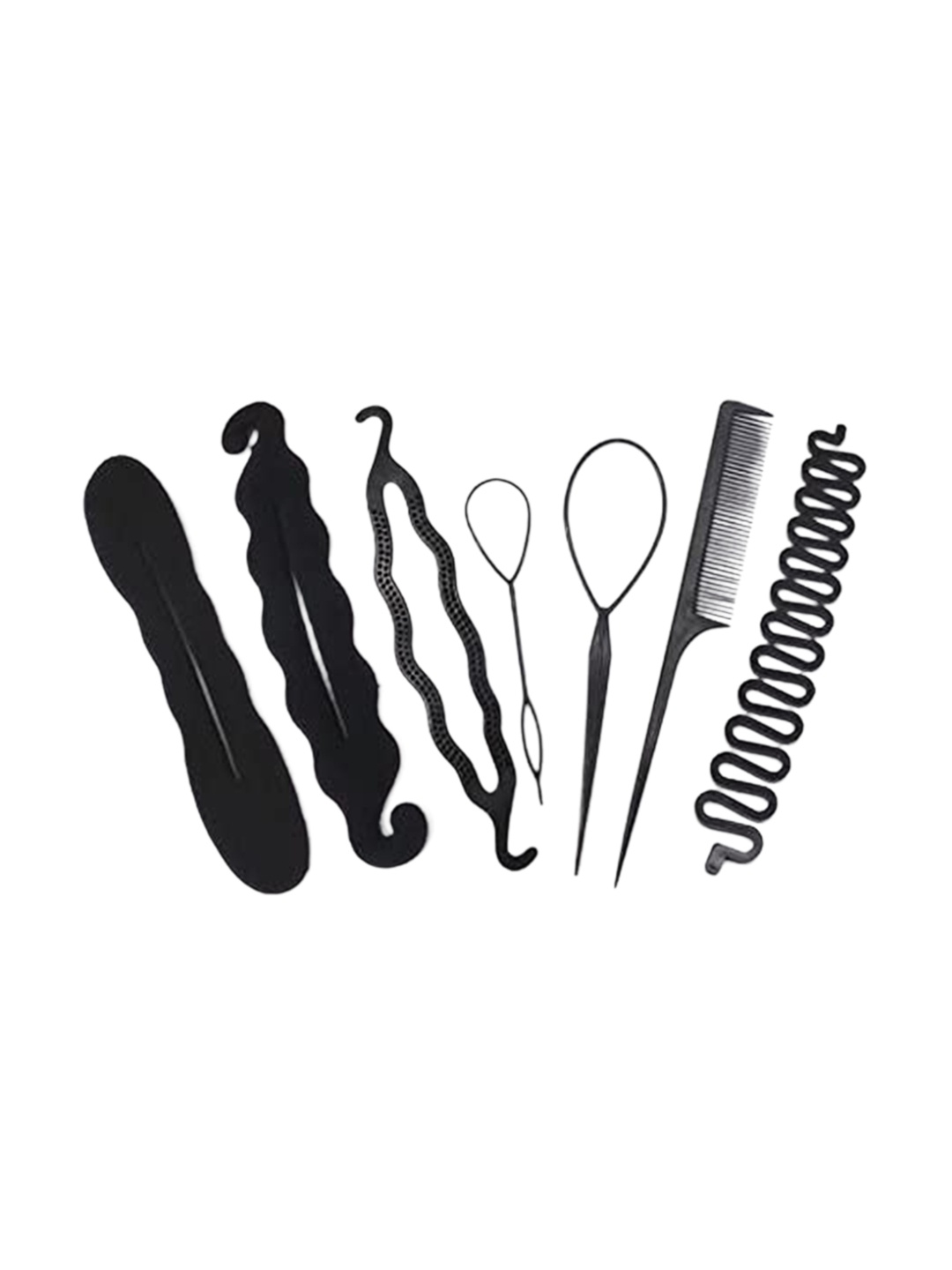 

CHRONEX Women Set of 7 Hair Accessory Set, Black