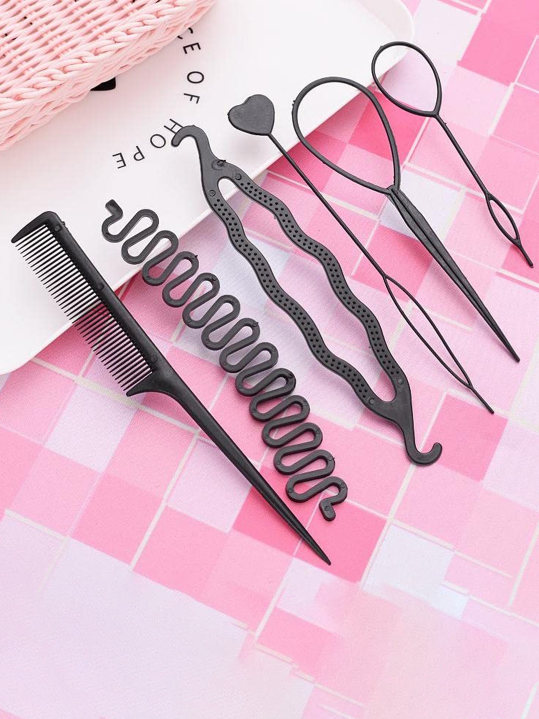

CHRONEX Women Set of 6 Hair Accessory Set, Black