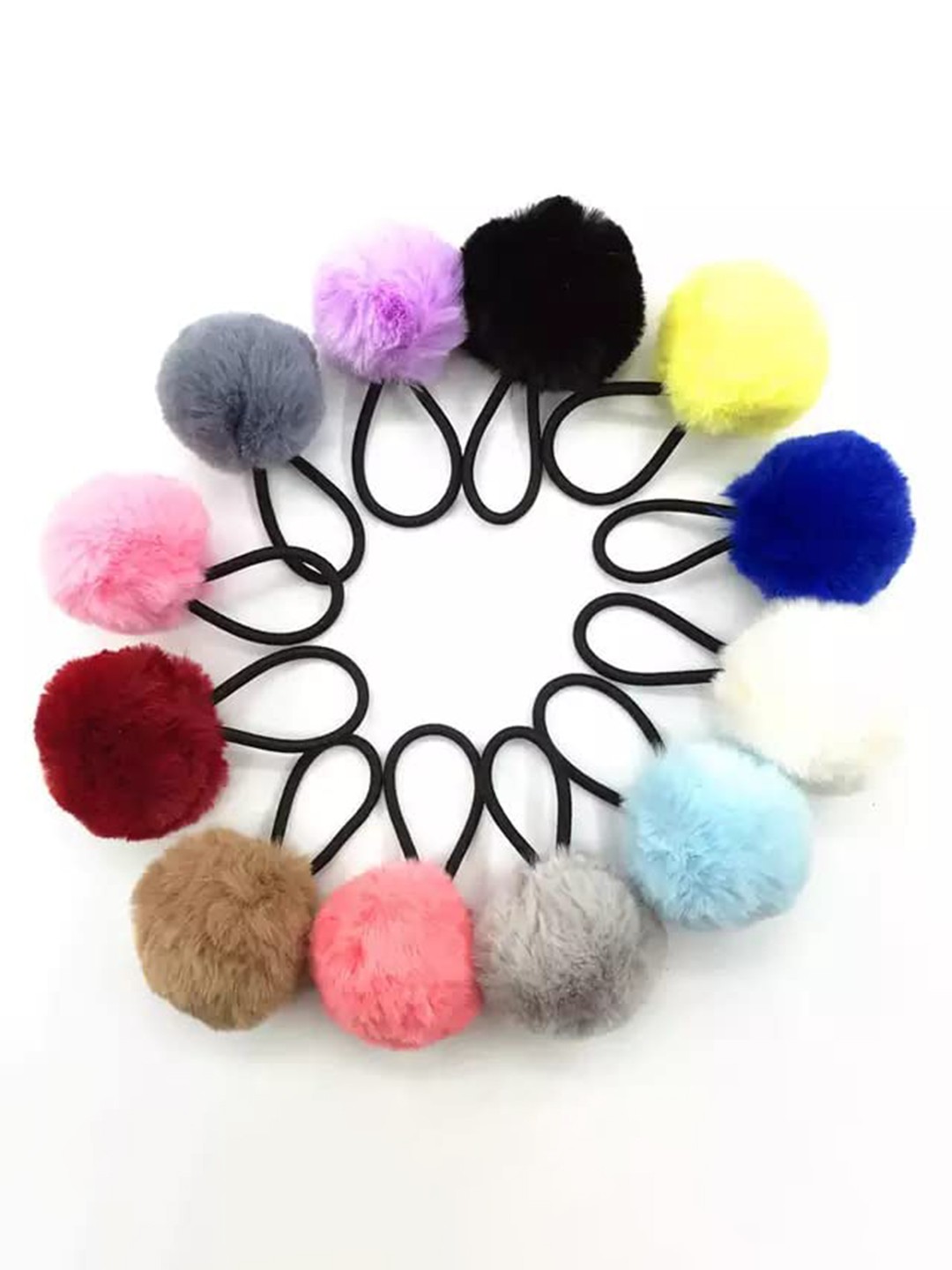 

CHRONEX Women Pack Of 12 Ponytail Holders, Purple