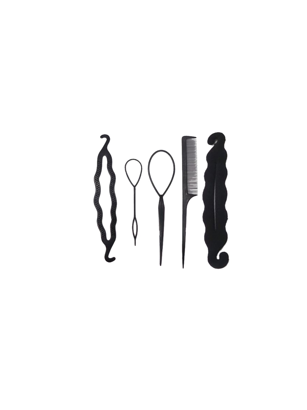 

CHRONEX Women Set of 5 Hair Accessory Set, Black