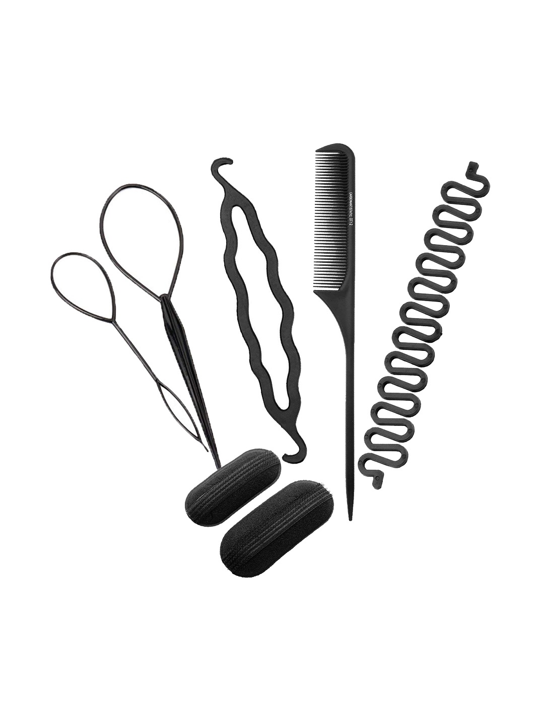 

CHRONEX Women Set of 7 Hair Accessory Set, Black