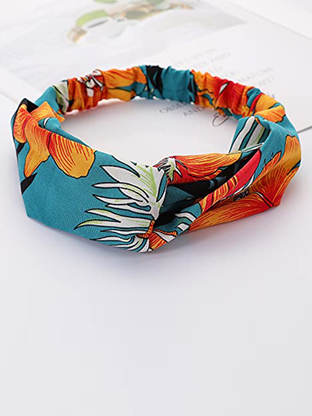 

CHRONEX Women Set of 4 Hairband, Orange