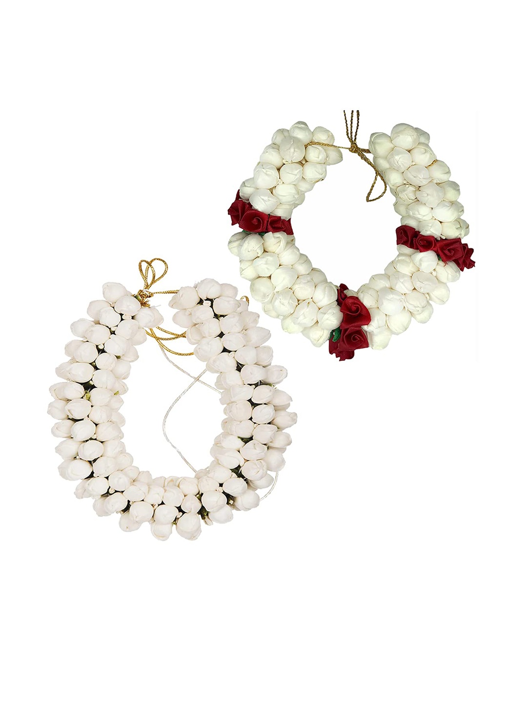 

CHRONEX Women Set of 2 Embellished Hair Accessory Set, White