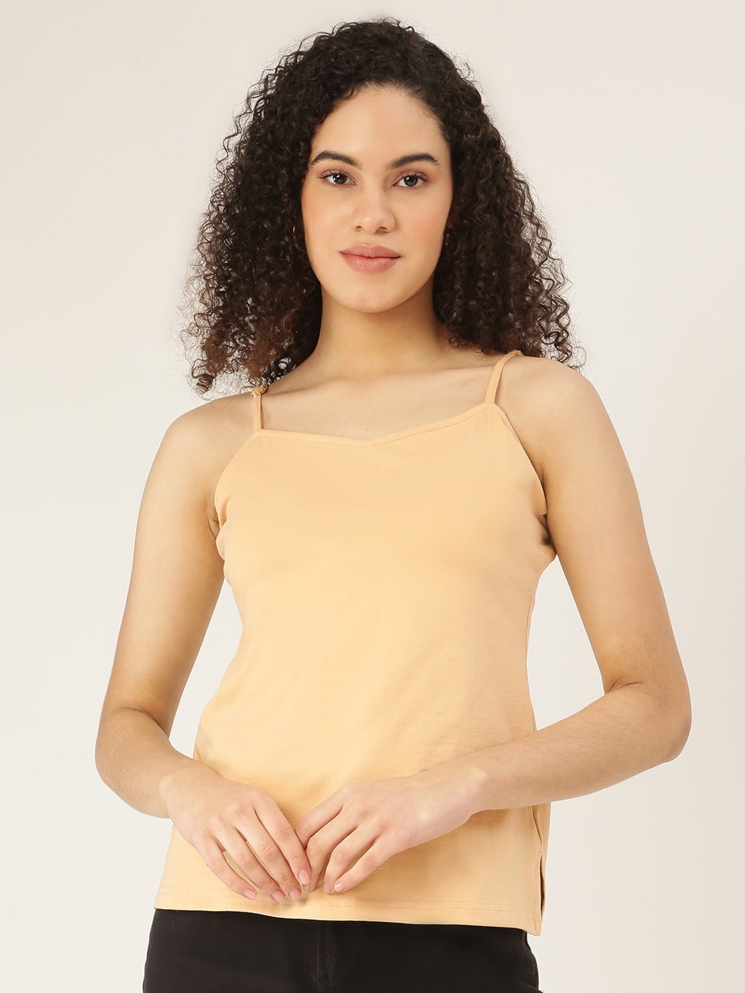 

BRINNS Regular Fit Shoulder Straps Top, Beige