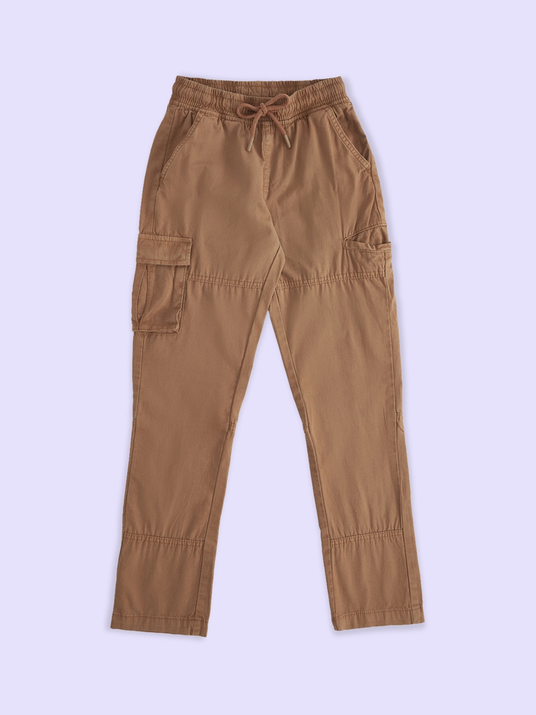 

Pantaloons Junior Boys Cargos Trousers, Rust