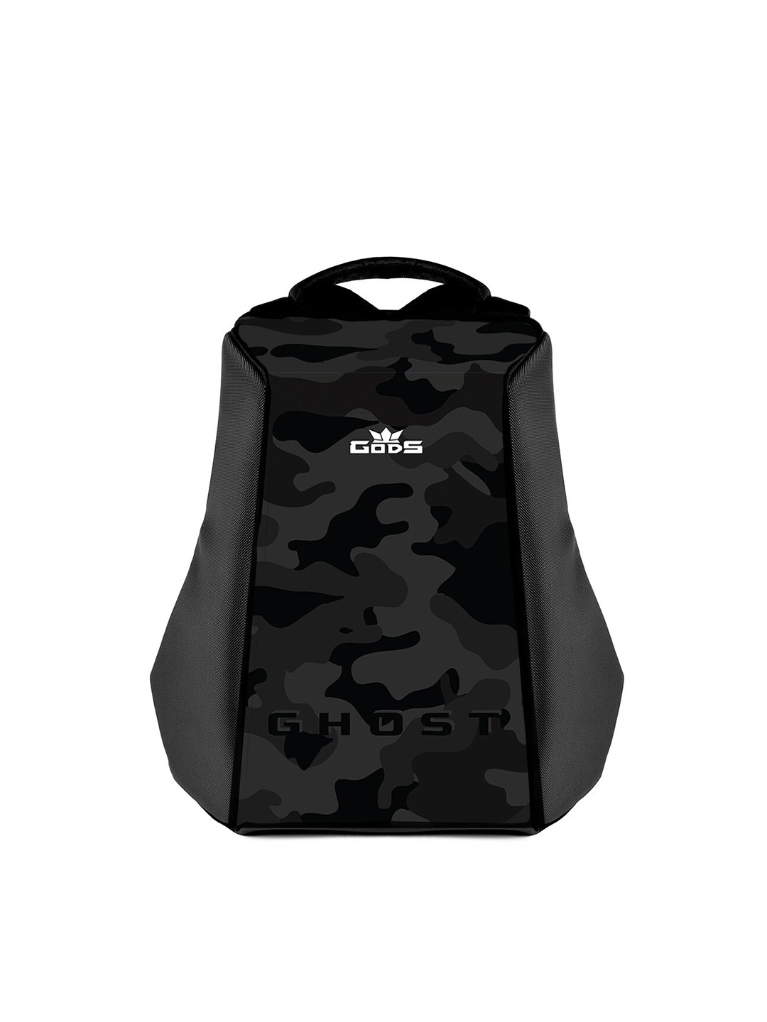 

GODS Printed Anti-Theft Laptop Backpack, Black