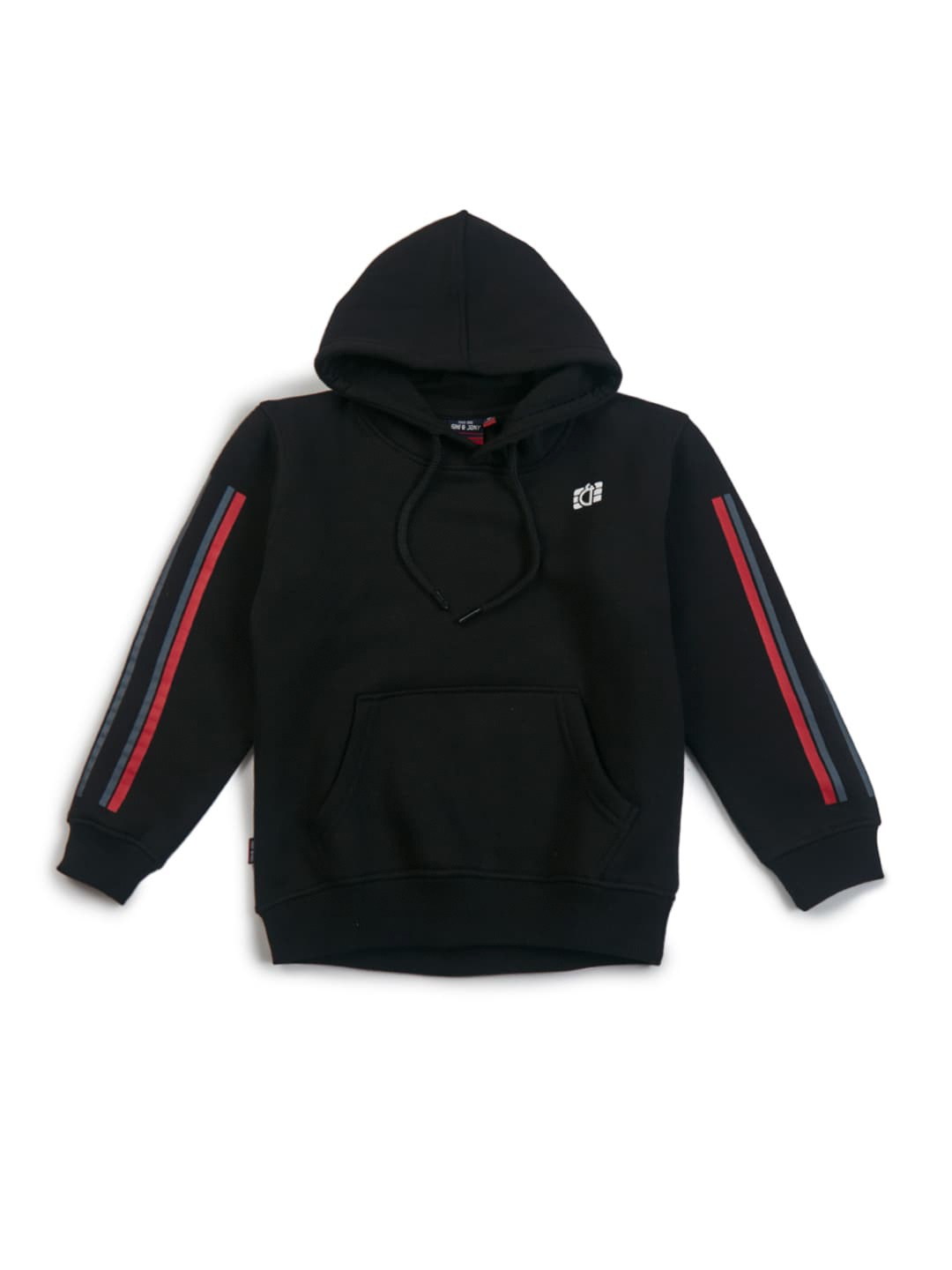 

Gini and Jony Boys Hooded Cotton Sweatshirt, Black