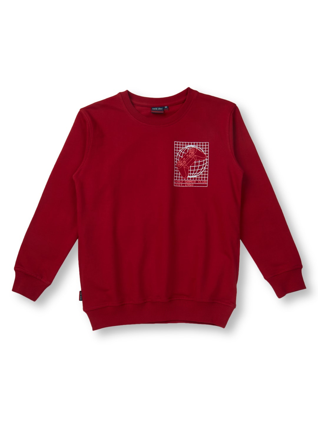 

Gini and Jony Boys Printed Fleece Sweatshirt, Red