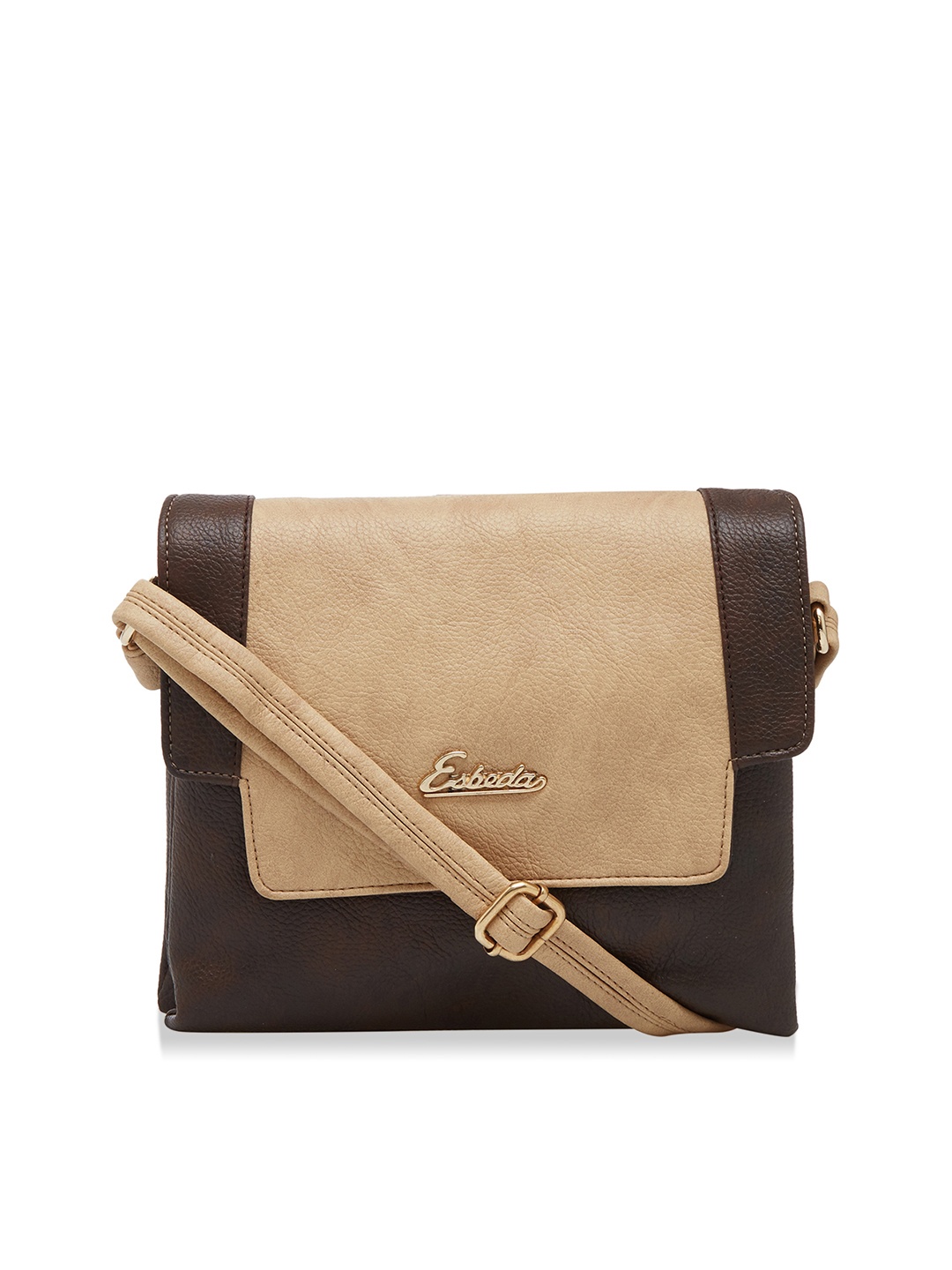 

ESBEDA Brown Solid Sling Bag