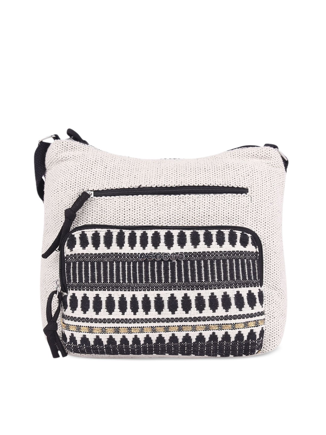 

ASTRID Swagger Sling Bag with Fringed, White