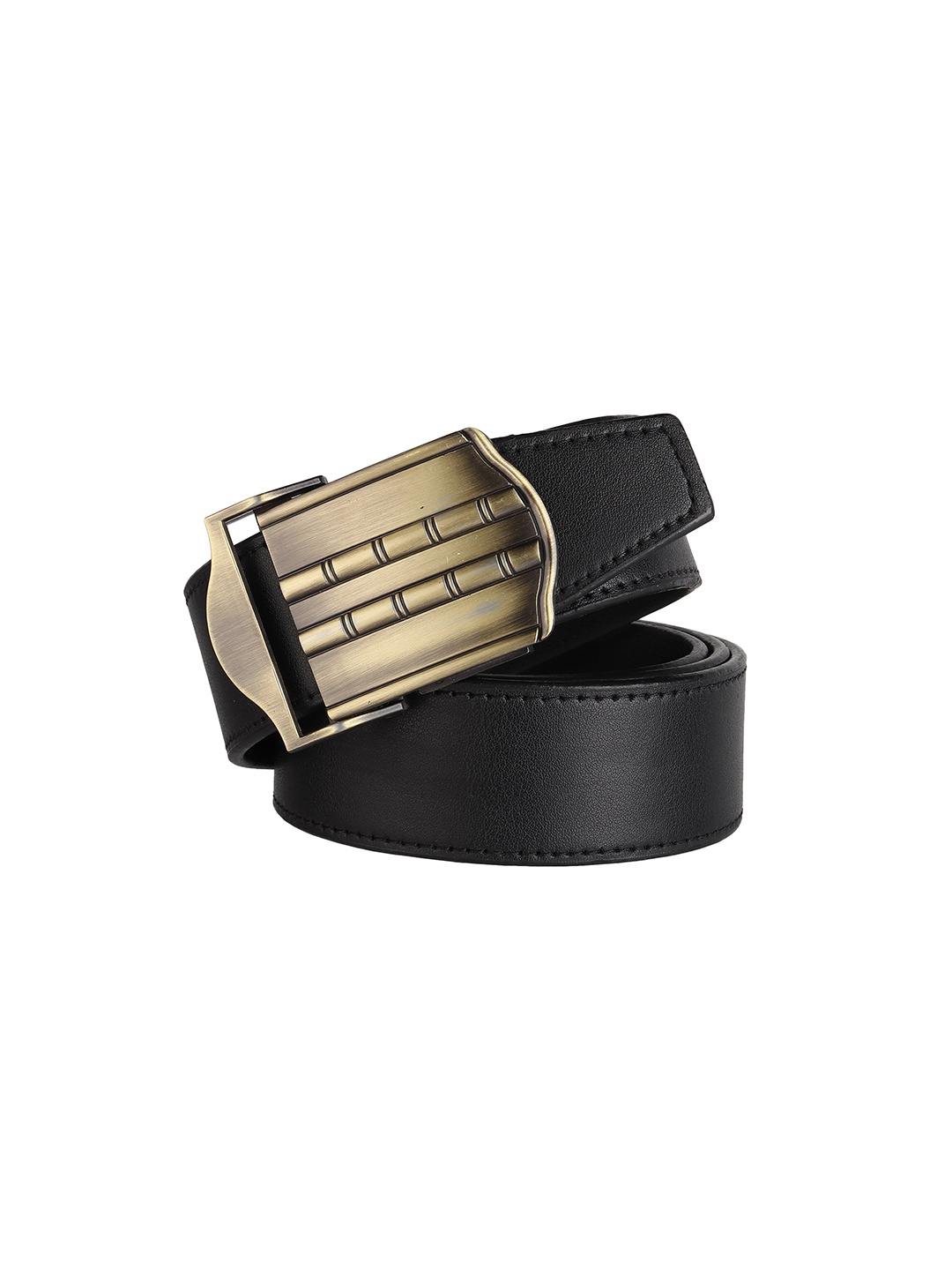 

HENEDA Men Textured Slider Buckle Formal Belt, Black