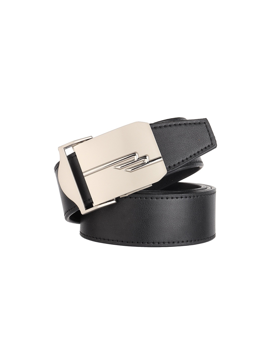 

HENEDA Men Textured Slider Buckle Formal Belt, Black