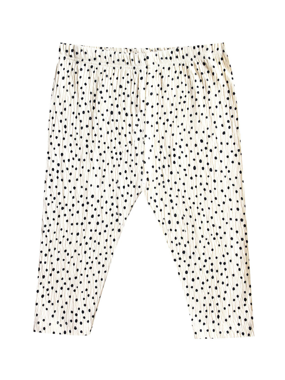 

milou Infants Girls Printed Pure Cotton Leggings, White
