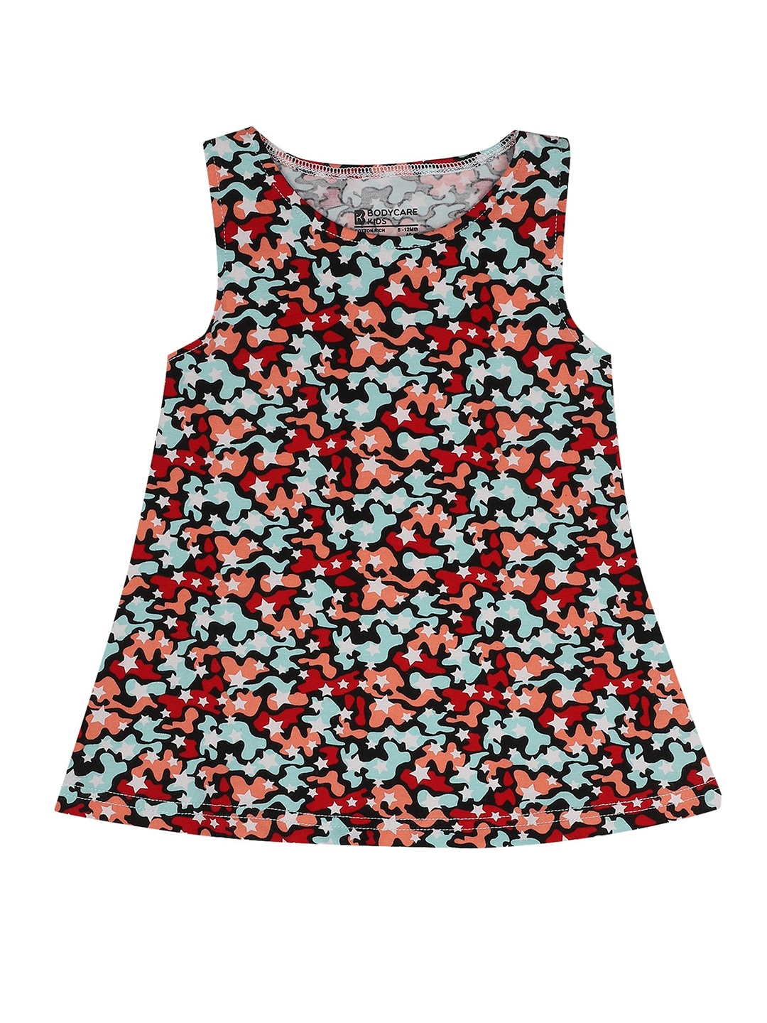 

Bodycare Girls Floral A-Line Cotton Dress, Red