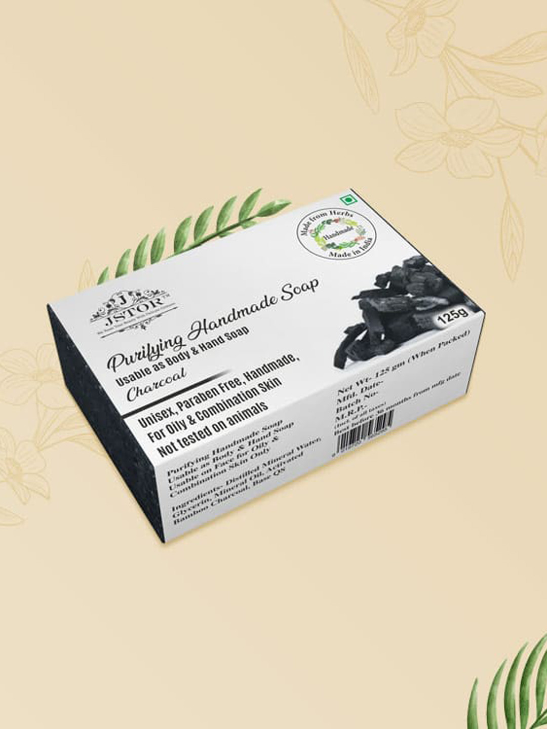

JSTOR Charcoal Body & Hand Soap, Black