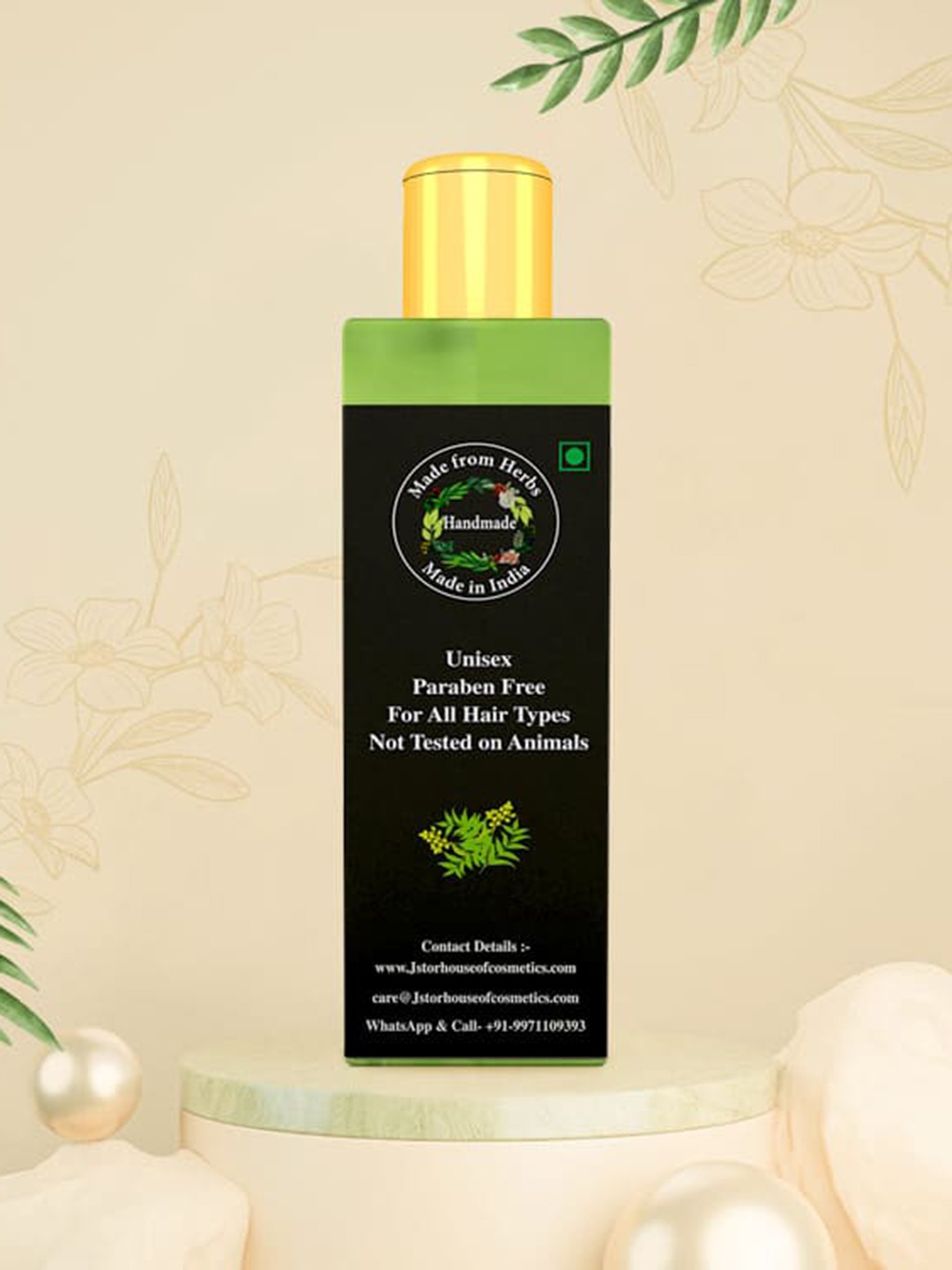 

JSTOR Unisex Hair Herbal Shampoo- 200 ml, Black