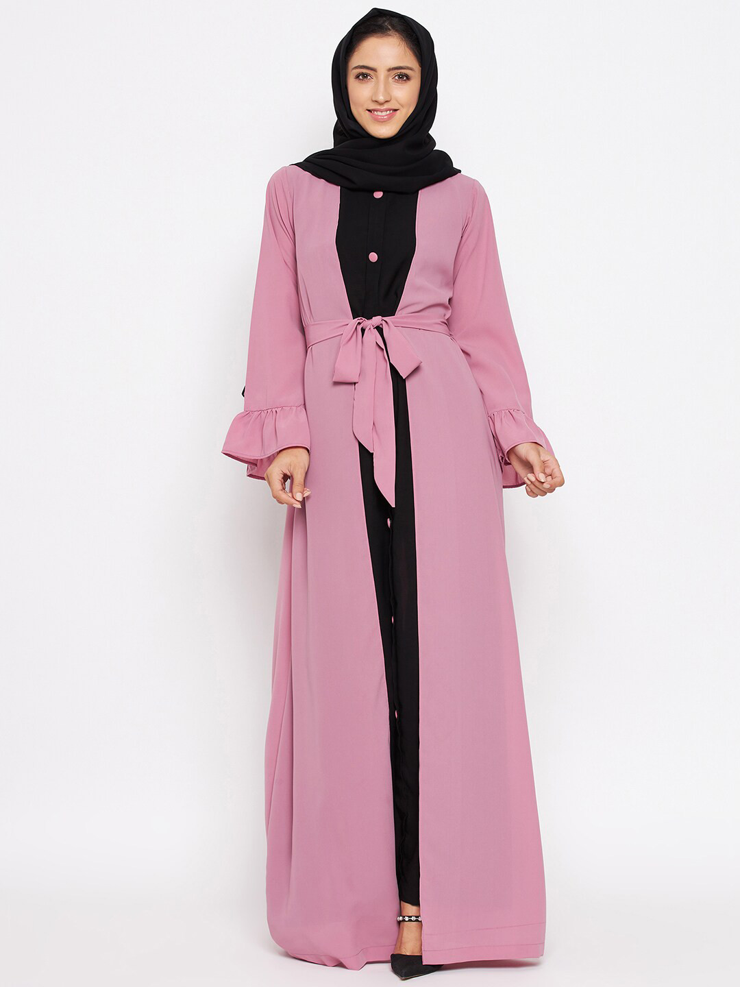 

NABIA Women Abaya Burqa, Pink
