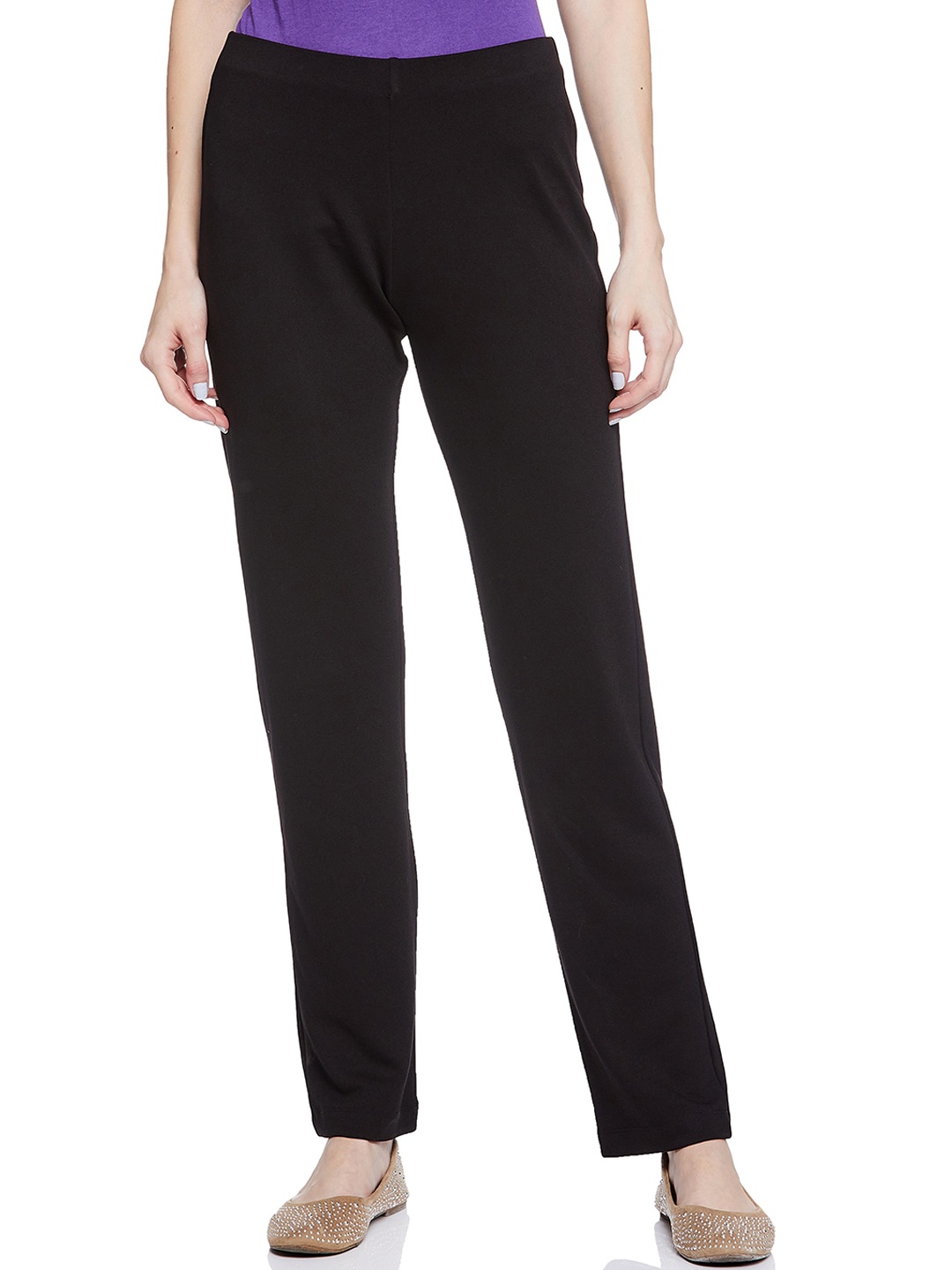 

UNMADE Women Mid Rise Trousers, Black