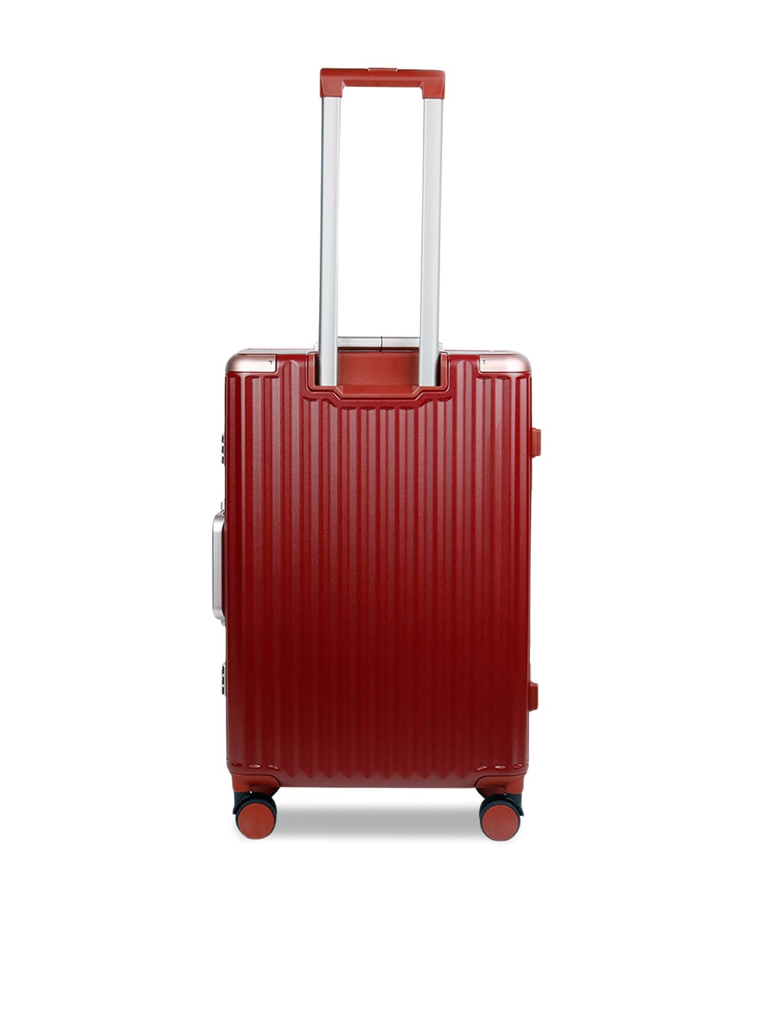 

THE CLOWNFISH Textured Hard Case Cabin Trolley Bag, Red