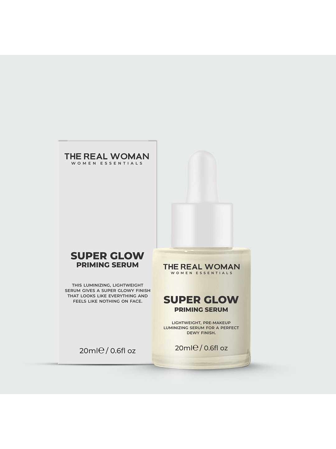 

THE REAL WOMAN Super Glow Priming Serum with Vitamin E 20ml - Gleam, Transparent
